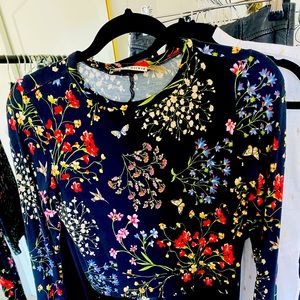 Alice & Olivia Floral Crop Top